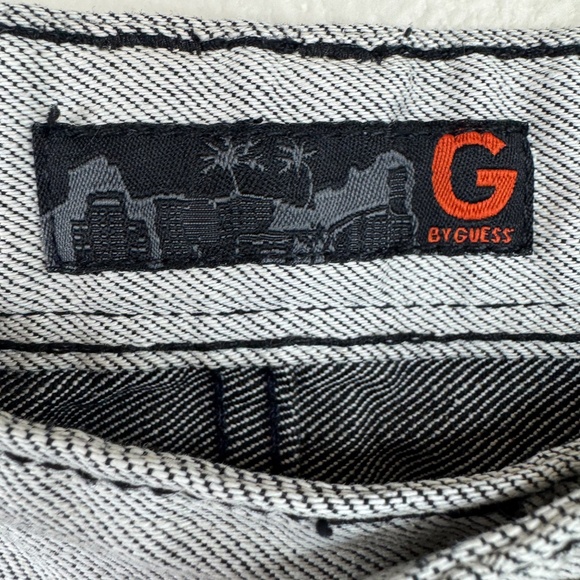 G by Guess Lucas Relaxed Straight Leg Mens Gray Distressed Stitch Jeans Sz. 33 - Picture 6 of 16